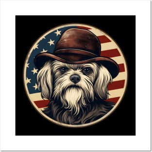 Lhasa Apso 4th of July Posters and Art